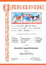 Ob-la-Di´s Light of Tialys Deutscher Jugendchampion BCD